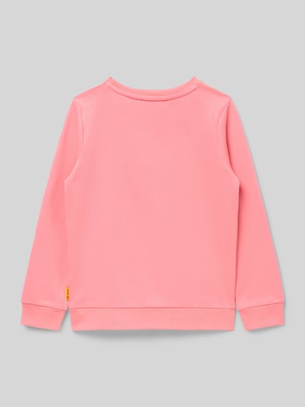 Steiff Sweatshirt mit Motiv-Stitching Lachs 3