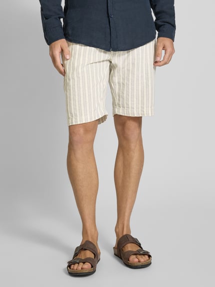 MCNEAL Bermudas mit Label-Detail und elastischem Bund Hellblau 4