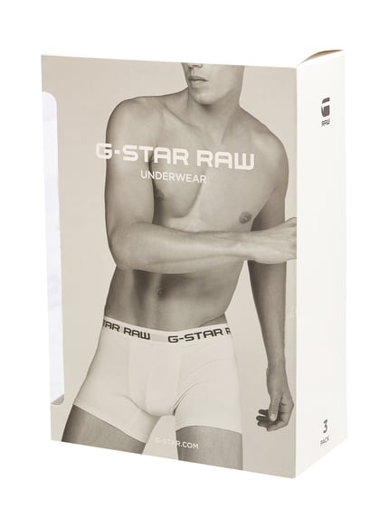G-Star RAW Trunks im 3er-Pack Mittelgrau Melange 2