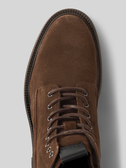 Tommy Hilfiger Schnürstiefel aus Wildleder Mittelbraun 3