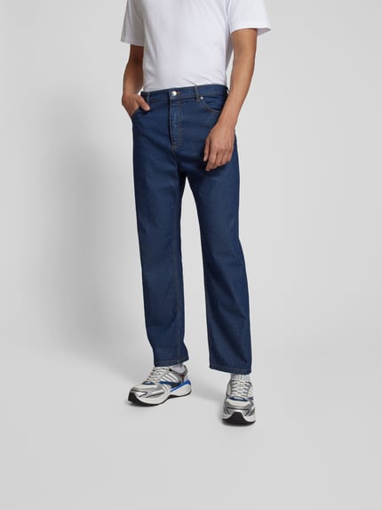 MAISON KITSUNÉ Jeansy z 5 kieszeniami Jeansowy niebieski 4