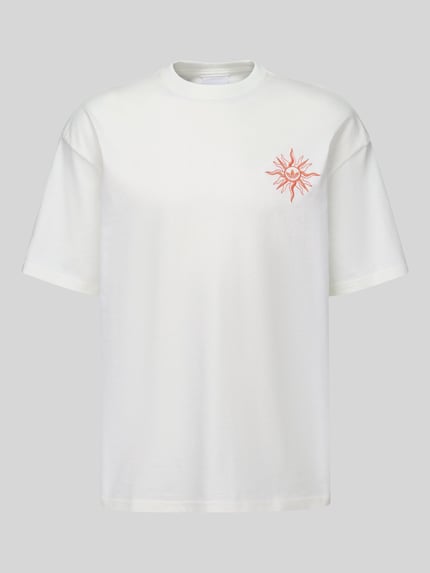 adidas Originals T-Shirt aus Leinen mit Rückenprint Offwhite 2