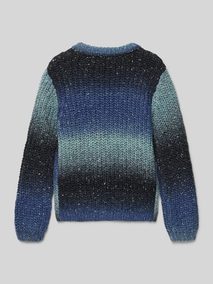 s.Oliver RED LABEL Regular fit gebreide pullover met ronde hals Blauw - 3