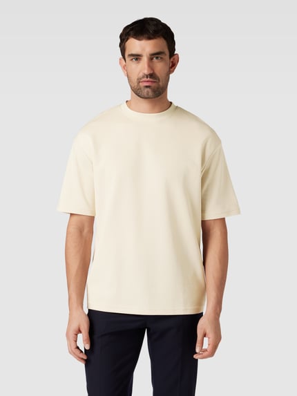 Selected Loose Fit T-Shirt mit Rundhalsausschnitt Modell 'OSCAR' Offwhite 4