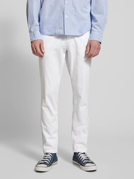 JACK & JONES Slim Fit Chino mit Gürtelschlaufen Modell 'MARCO BOWIE' Weiss 4