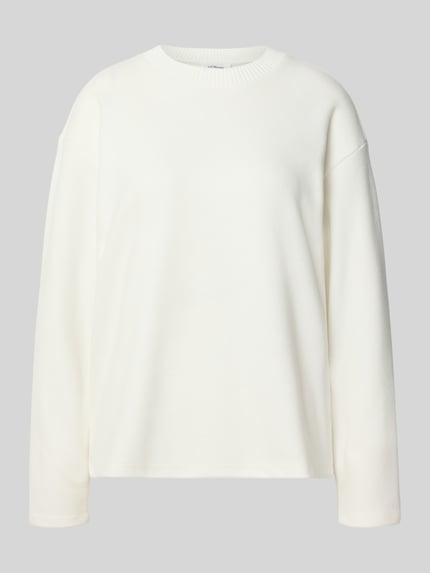 s.Oliver RED LABEL Regular Fit Pullover aus Baumwoll-Mix Offwhite 2
