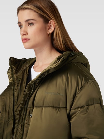 Tommy Jeans Steppmantel mit Kapuze Oliv 3