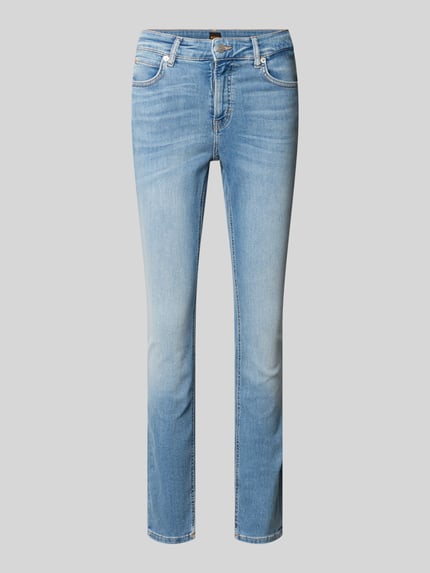 BOSS Orange skinny fit jeans met 5-pocketmodel model 'JACKIE' Lichtblauw - 2