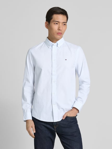 Tommy Hilfiger Regular Fit Hemd aus reiner Baumwolle Weiss 4