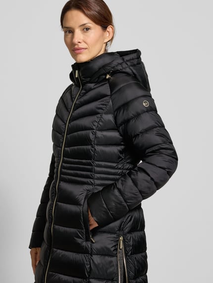 MICHAEL Michael Kors Płaszcz pikowany ze stójką z podszewką model ‘Packable’ Czarny 3