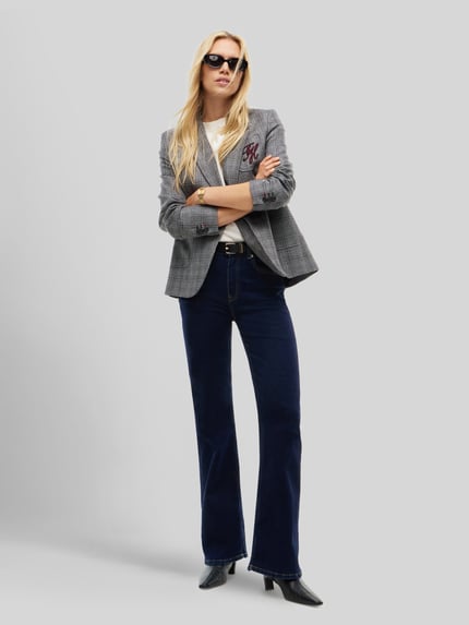 Tommy Hilfiger High waist bootcut-jeans met logodetail Jeansblauw - 1