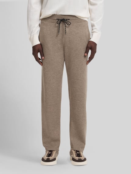 BOSS Regular Fit Jogginghose mit Logo-Detail Taupe 4