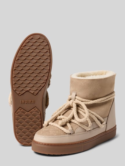 INUIKII Snow Boots mit Label-Stitching Modell 'CLASSIC' Beige 4