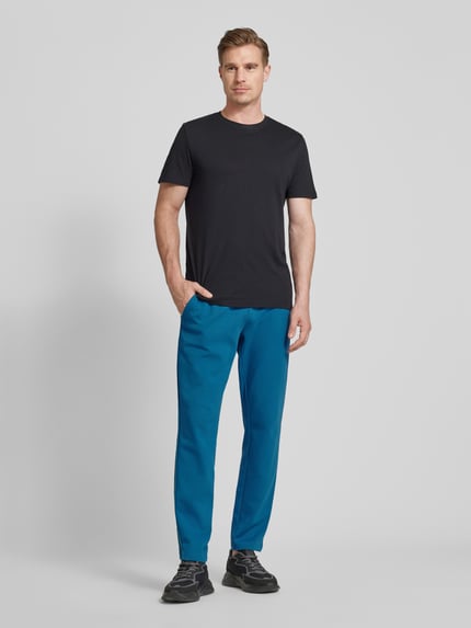 JOY Regular fit sweatpants met tunnelkoord Petrol - 1