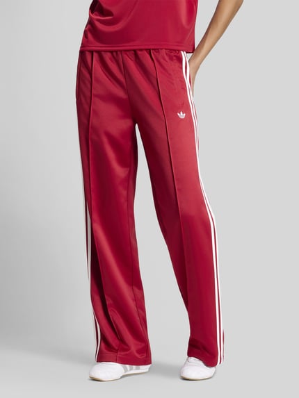 adidas Originals Loose Fit Trainingshose mit Logo-Stitchings Rot 4