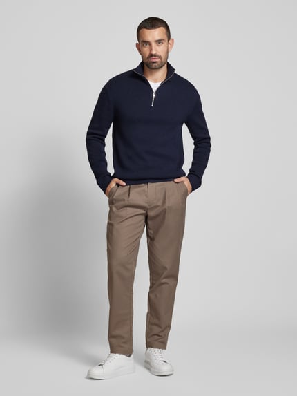 JACK & JONES Premium Troyer mit Label-Detail MOdell 'BLAMILANO' Blau 1