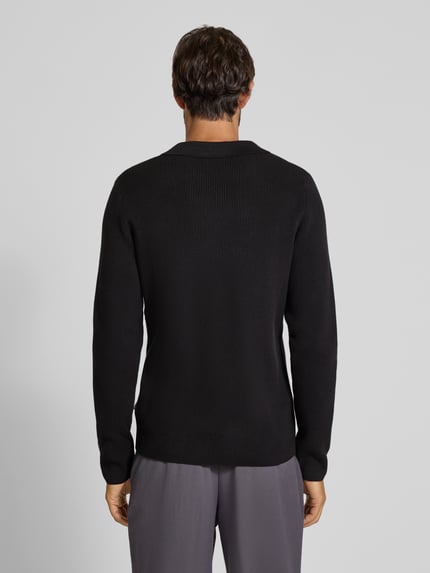 Lindbergh Relaxed Fit Pullover mit Strukturmuster Black 5