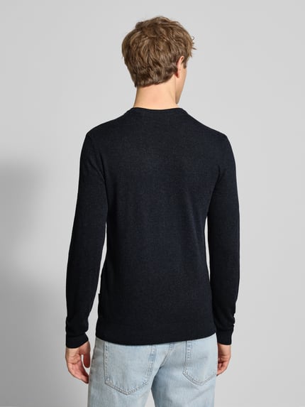 Blend Strickpullover mit Rundhalsausschnitt Modell 'BAGGE' Black 5