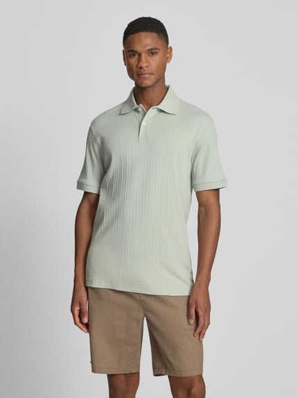 Selected regular fit poloshirt puur katoen model 'COLE' Lindegroen - 4