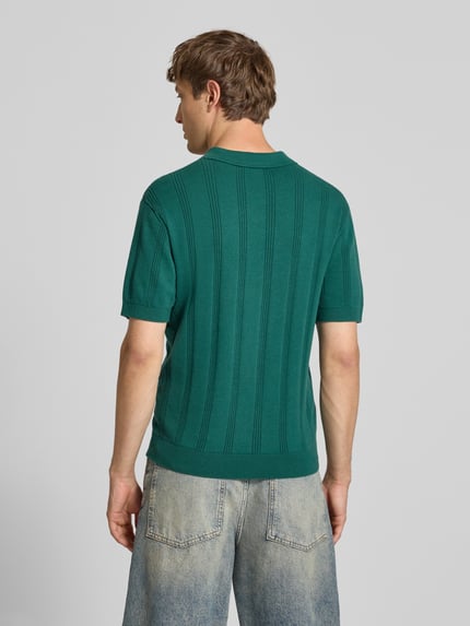 REVIEW koszulka polo o kroju regular fit z wyhaftowanym logo Butelkowy zielony 5