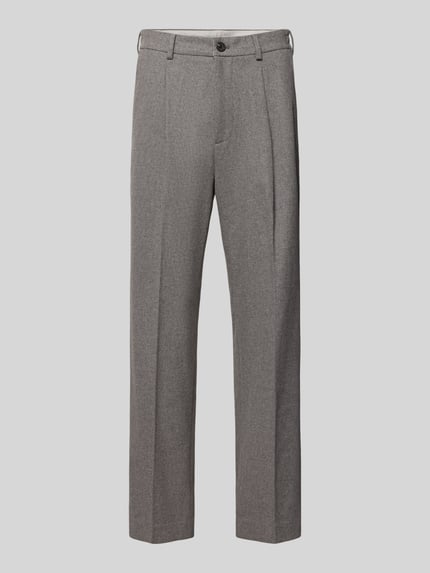 Loose-Fit Bundfaltenhose aus Woll-Mix Shop The Look MANNEQUINE
