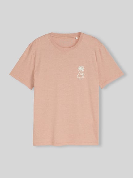 Tom Tailor Denim Regular Fit T-Shirt aus reiner Baumwolle Orange 2