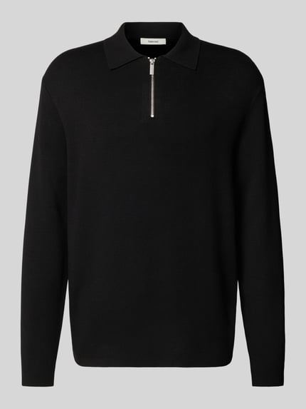 Selected Relaxed Fit Strickpullover aus Viskose-Mix Modell 'TELLER' Black 2
