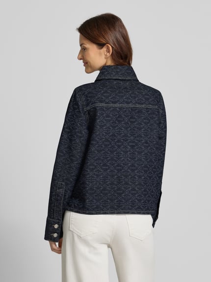 HUGO Jeansjacke mit Umlegekragen Modell 'Gadison' Dunkelblau 5