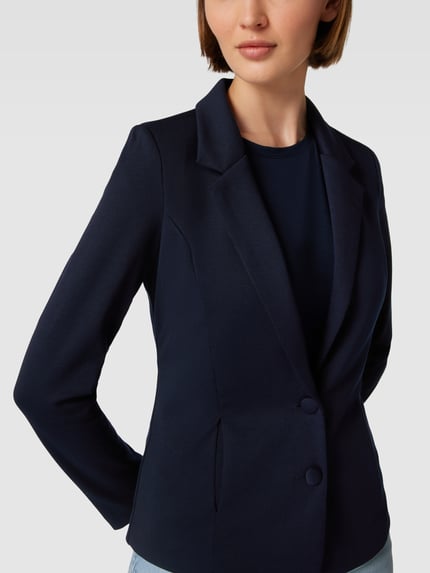 Soyaconcept Slim Fit Blazer mit 2-Knopf-Verschluss Modell 'DANIELA' Dunkelblau 3