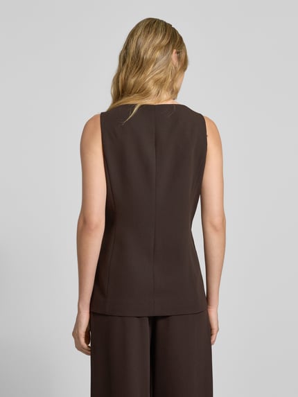 Style Icon Collection Ärmellose Weste mit Knopfleiste - curated by Anouk Yve Dunkelbraun 5