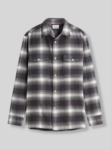 Tommy Hilfiger Regular Fit Freizeithemd aus reiner Baumwolle Mittelgrau 2