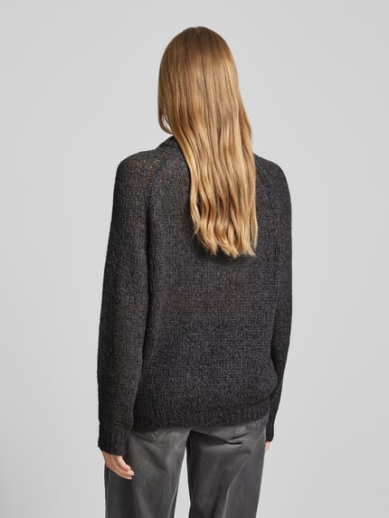 MAX&Co. Sweter z dzianiny z okrągłym dekoltem model ‘PARIDE’ Ciemnoszary 5
