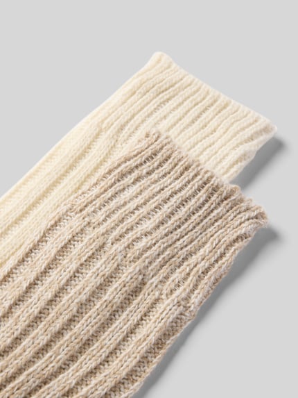 SNOCKS Socken mit Woll-Anteil im 2er-Pack Offwhite 2
