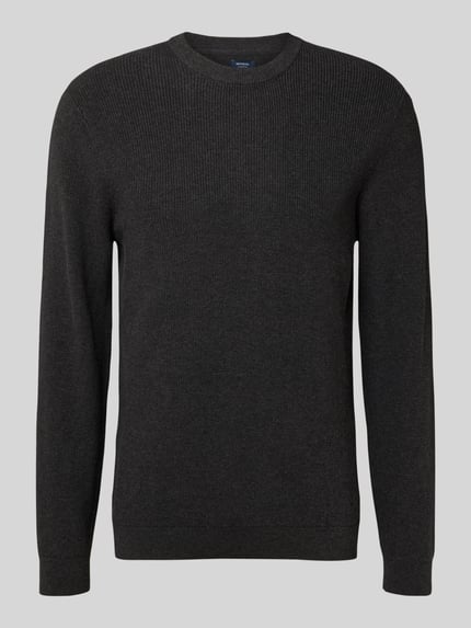 MCNEAL Gebreide pullover met ribboorden Donkergrijs gemêleerd - 2
