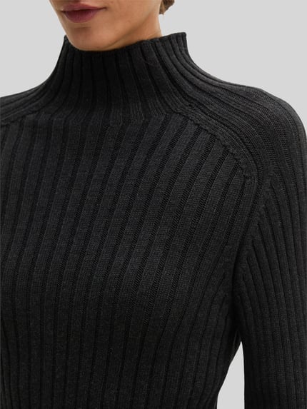 Marc O'Polo Turtleneck mit Mock Neck Flanell Melange 3