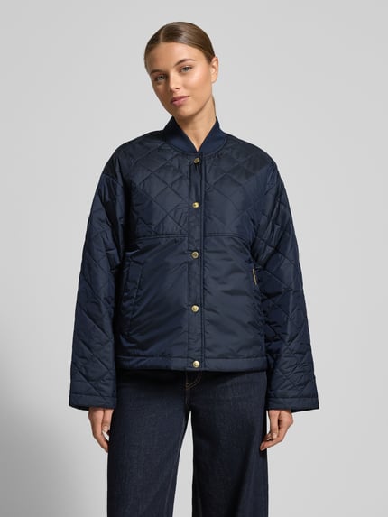 Barbour Relaxed Fit Steppjacke mit Rumpftunnelzug Marine 4