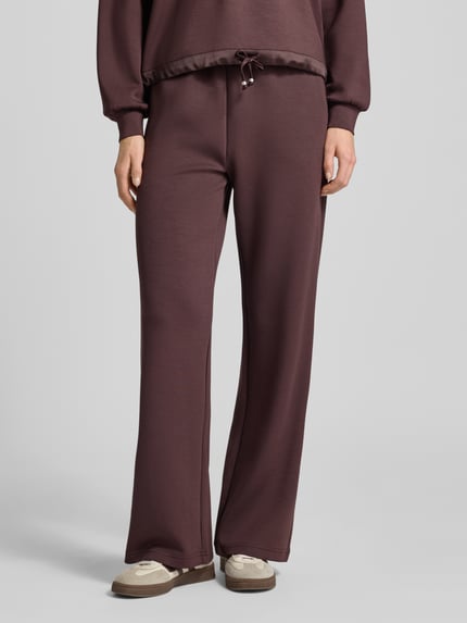 Scotch & Soda Sweatbroek met elastische band Chocoladebruin - 4