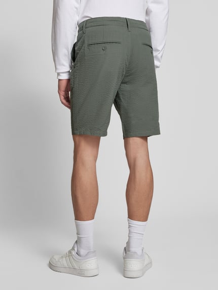 ONLY & SONS Regular Fit Shorts mit Strukturmuster Modell 'LEO LIFE' Mittelgrau 5