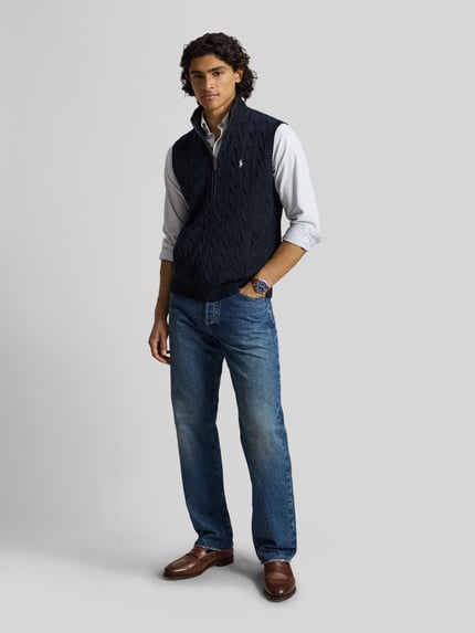 Polo Ralph Lauren Regular Fit Weste aus reiner Baumwolle Marine 1