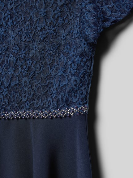Happy Girls Knie-lange jurk met ronde hals Marineblauw - 2