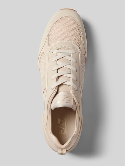 EA7 Emporio Armani Sneaker mit Label-Details Modell 'BLACK AND WHITE' Beige 3