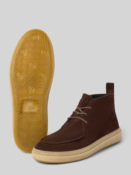 CG – CLUB of GENTS Schnürschuh aus Rindvelours mit Gummisohle Modell 'CG UMIT' Dunkelbraun 4