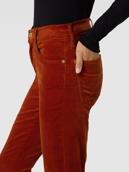 7 For All Mankind Broek in 5-pocketmodel, model 'Velvet' Cognac - 3