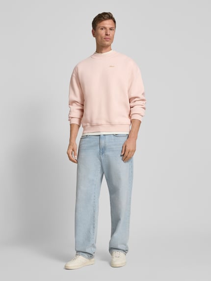 BLKVIS Sweatshirt mit Label-Stitching Altrosa 1
