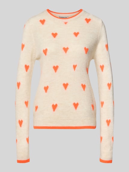 Essentiel Antwerp Relaxed Fit Pullover mit Woll-Anteil Modell 'ISA' Beige 2