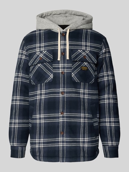 Superdry Regular Fit Hemdjacke mit Brusttaschen Marine 2
