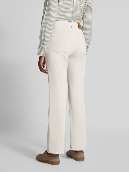 GANT Flared fit corduroy broek in 5-pocketmodel, model 'Cordur' Ecru - 5