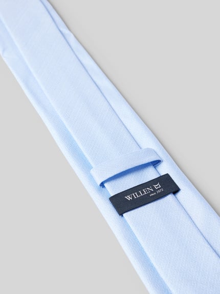 Willen Seidenkrawatte mit Strukturmuster (7,5 cm) Bleu 3