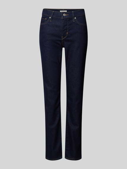 Levi's® 300 Jeansy o kroju shaping slim fit z dodatkiem streczu model ‘312’ — ‘Water<Less™’ Ciemnoniebieski 2