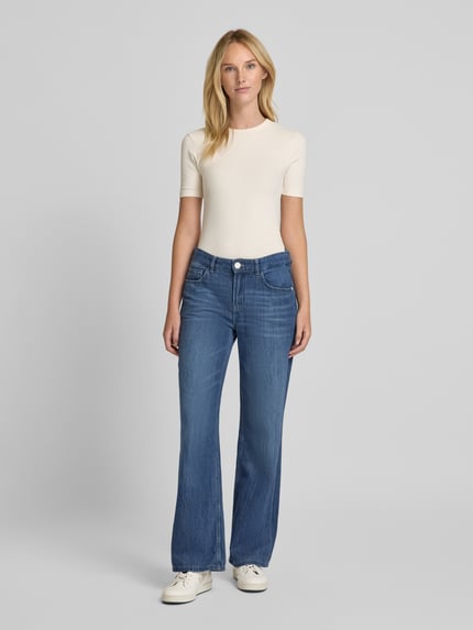 Tommy Hilfiger T-shirt z efektem prążkowania Écru 1